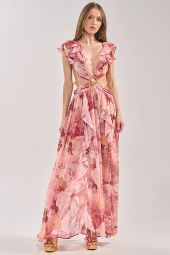 Akira kleid romantisch cut out - kleid,