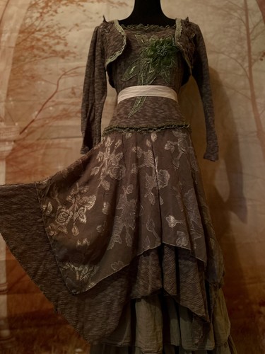 Romantisches gothic kleid - romantisches,