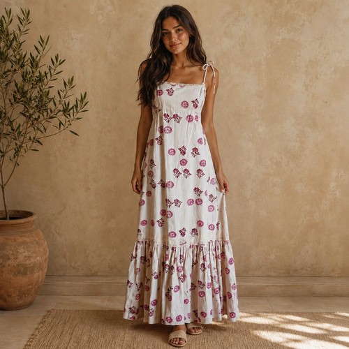 Vintage kleid lang 60er jahre - 60er,